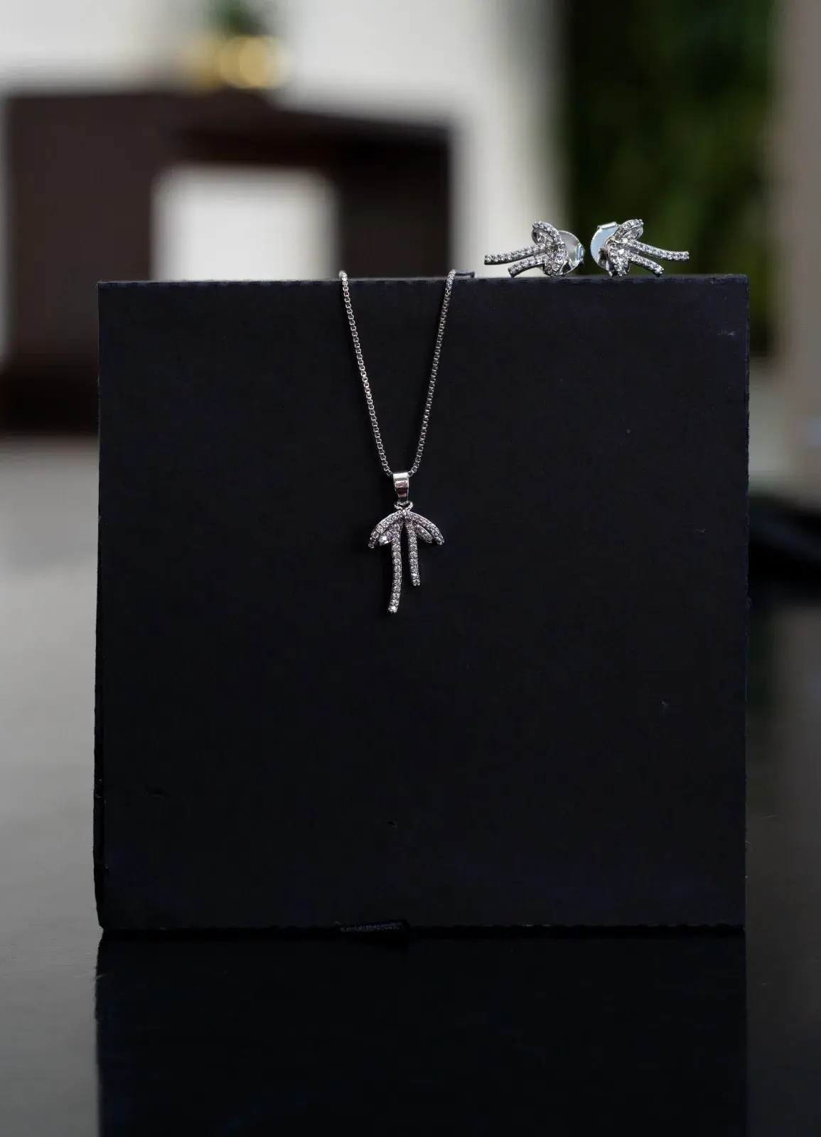 Conjunto Laço Prata ESLA Semijoias